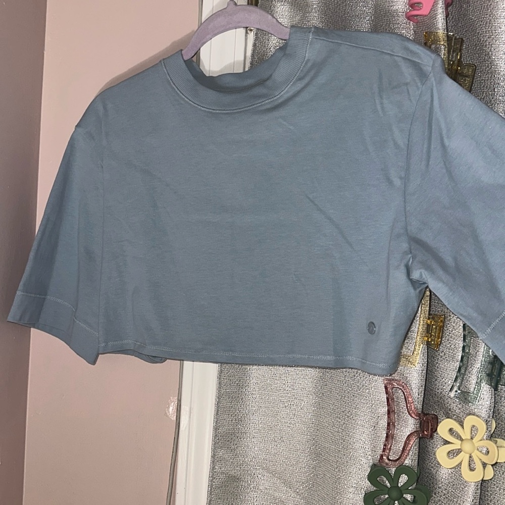gymshark oversized boxy crop top